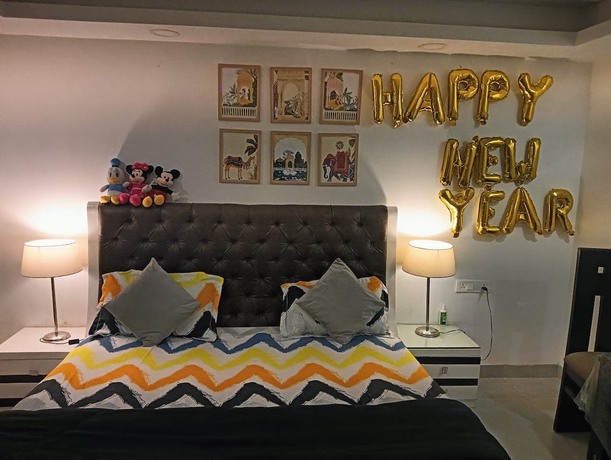 Gurugram Bliss: Charming 1-Bedroom Retreat for 2 Guests